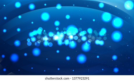 Abstract Dark Blue Defocused Background Vector