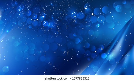 Abstract Dark Blue Defocused Background