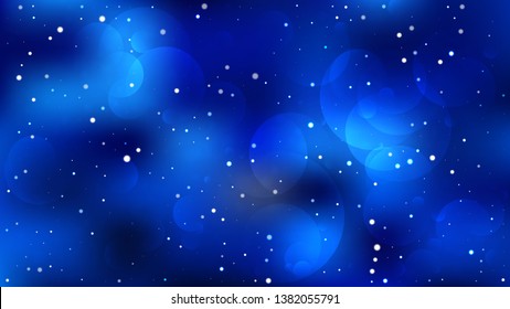Abstract Dark Blue Defocused Background Vector Illustration