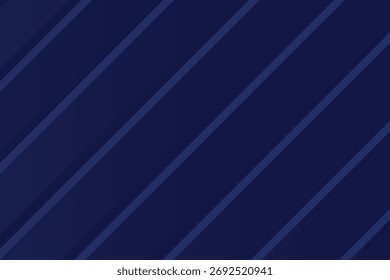 Abstract Dark Blue Diagonal Striped Background Pattern. Minimalist Geometric Gradient Background Design