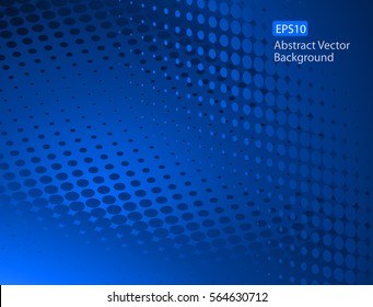 Abstract Dark Blue Dot Pattern Healthcare Communication Design Background Template that could be used for various other businesses. Plenty of space for text.