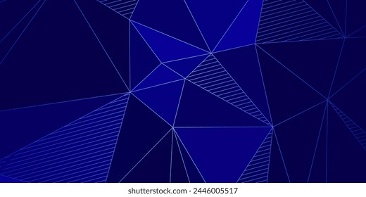 Abstrakter dunkelblauer eleganter Hintergrund mit Dreiecken