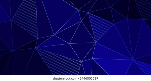 fondo elegante azul oscuro abstracto con triángulos