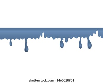 Abstract dark blue flowing on white background vector illustration