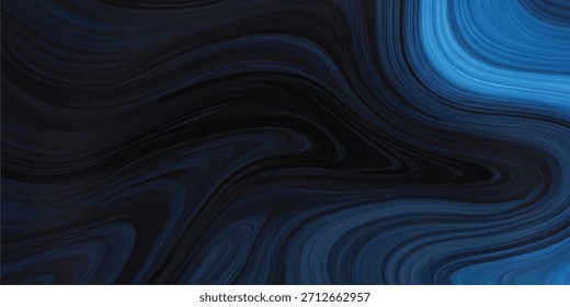 Abstractas diseño de textura de seda fluida azul oscuro con ondas de luz y líneas líquidas.	