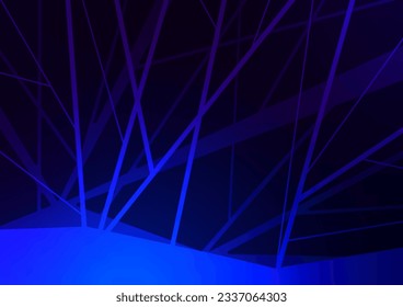 Resumen del fondo de la tecnología de la cubierta de la línea de marco azul oscuro. ilustración vectorial.