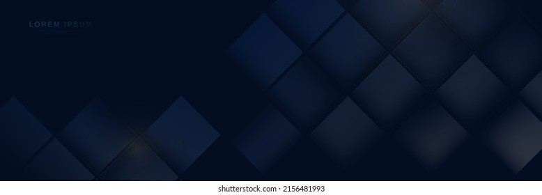 Abstract dark blue geometric background. Futuristic technology digital hi tech concept background. Vector illustration