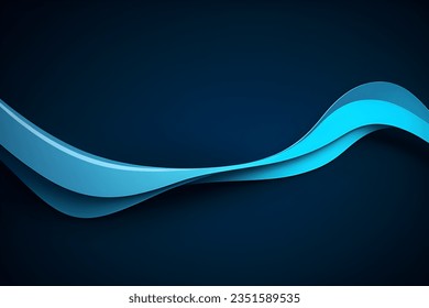 Abstract dark blue geometric background. Dynamic shapes composition. Vector illustration.