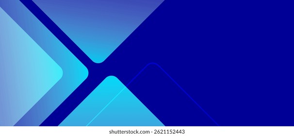 Fundo geométrico azul escuro abstrato. Usado para decorar anúncios, publicações, vetor Eps10
