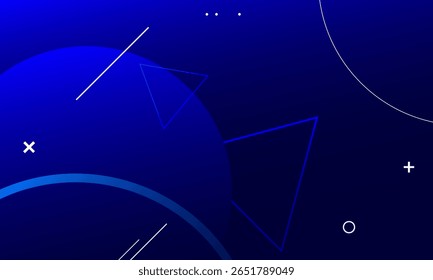 Abstract dark blue geometric background. Eps10 vector