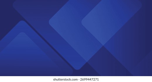 Fundo geométrico azul escuro abstrato. Composição de formas dinâmicas. Design de fundo legal para cartazes. Ilustração vetorial