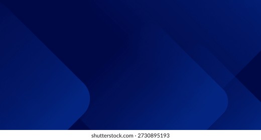Abstract dark blue geometric background. Dynamic shapes composition. Cool background design for posters. Vector illustration
