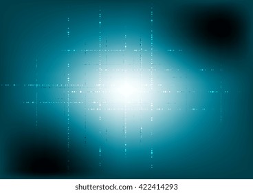 Abstract dark blue geometric hi-tech background. Vector illustration
