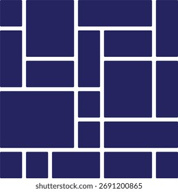 Abstract Dark Blue Geometric Shapes Pattern Background for Modern Design