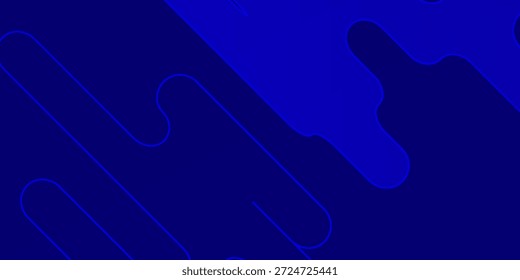 Fondo de onda geométrica azul oscuro Abstractas con Formas fluidas modernas. Diseño de moda creativo moderno en Ilustración vectorial