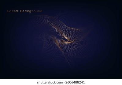 Abstract dark blue  Geometrical Background Connection structure. Science background. Connecting dots and lines. Big data visualization and Business .Vector illustration. chemical industry