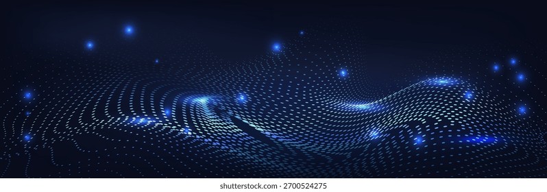 Estructura de conexión de fondo geométrico azul oscuro Abstractas. Ciencia de fondo. Conectando puntos y líneas. Visualización de Big Data y Negocios. Ilustración vectorial. industria química