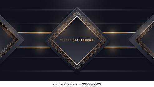Resumen de diseño de fondo azul oscuro y dorado-01
