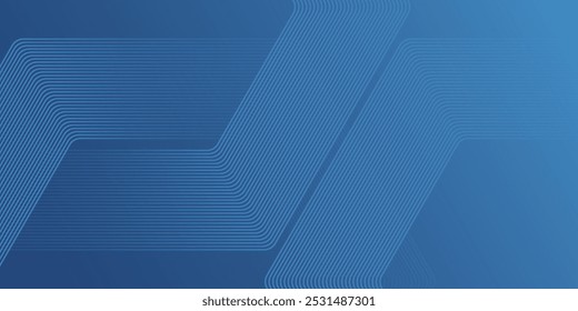 Abstract dark blue gradient background featuring a hexagon line. Ideal as a sophisticated backdrop for various design applications