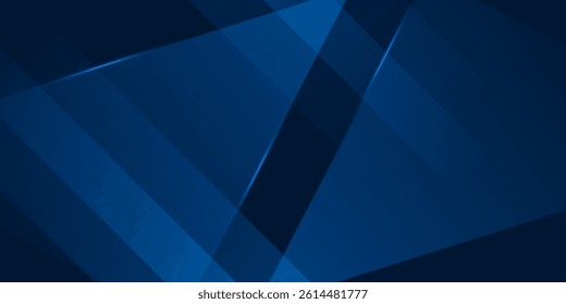 Abstract dark blue gradient background with geometric overlap design. Blue background with shadow and lights. Abstract background texture design, poster, banner blue background. Eps10 Vector