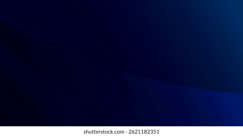 Abstract Dark Blue Gradient Background with Smooth, Curving Lines for Modern Designs and Presentations, Providing a Sense of Depth and Sophistication