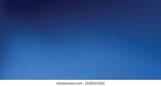 Abstract dark blue gradient background. Dark scene with curved waves of smoke or fog reflecting soft light vector illustration