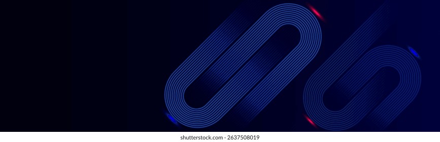 Abstract dark blue gradient background with dynamic shapes composition design lines abstract background vector illustration eps10. Geometric diagonal rounded lines. Futuristic technology consept. 