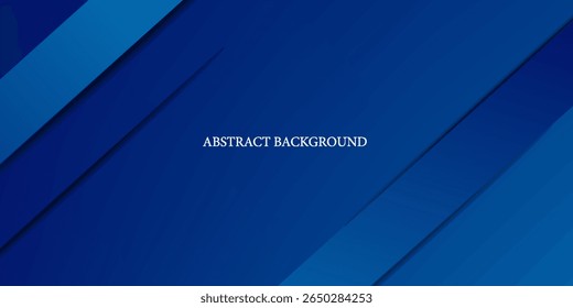 Abstract dark blue gradient background with futuristic overlap design.