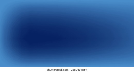 Abstract dark blue gradient background. Dark scene with curved waves of smoke or fog reflecting soft light, Black drop cool feeling of cold and cool underwater water.