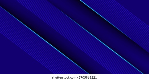 Abstract dark blue gradient background with futuristic overlap design. Blue background with shadows. Abstract background texture design, poster, banner blue background. Eps10 Vector


