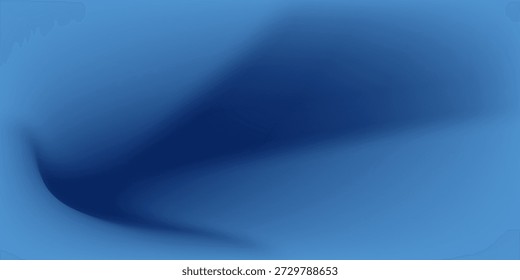 Fundo de gradiente azul escuro abstrato. Cena escura com ondas curvas de fumaça ou nevoeiro refletindo luz suave, Black drop sensação fresca de frio e água fria subaquática.