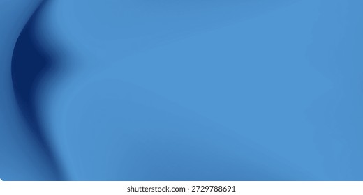 Fundo de gradiente azul escuro abstrato. Cena escura com ondas curvas de fumaça ou nevoeiro refletindo luz suave, Black drop sensação fresca de frio e água fria subaquática.
