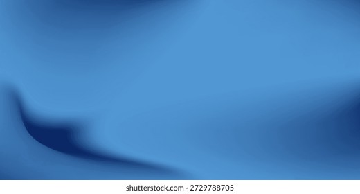Fundo de gradiente azul escuro abstrato. Cena escura com ondas curvas de fumaça ou nevoeiro refletindo luz suave, Black drop sensação fresca de frio e água fria subaquática.