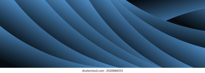 Abstract dark blue gradient diagonal background with shadow. Modern diagonal paper cut. Suitable for business, banners, posters, websites, flyers, covers, presentations. Vector	
