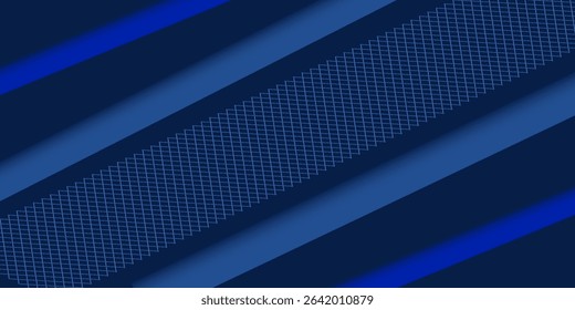 Abstract dark blue gradient diagonal background with shadow. Modern diagonal paper cut. Suitable for business, banners, posters, websites, flyers, covers, presentations. Vector