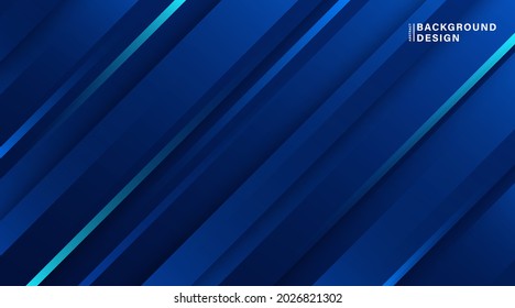 Abstract dark blue gradient geometric squares shape background. Modern simple dynamic squares shapes graphic design. Suit for presentation, wallpaper, website, poster, banner