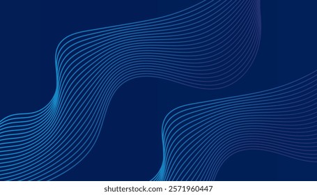 Abstract dark blue gradient illustration background. Dynamic and luxurious design. eps10