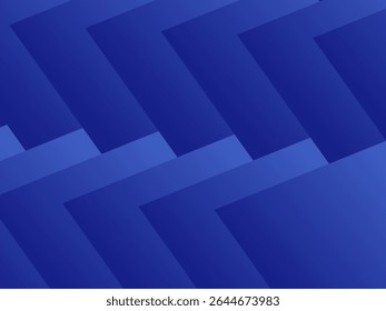 Abstract dark blue gradient illustration background with 3d blue abstract square pattern.