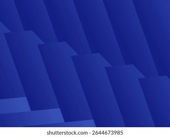 Abstract dark blue gradient illustration background with 3d blue abstract square pattern.