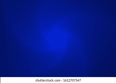 Abstract dark blue gradient pentagon background. Geometric vector illustration.