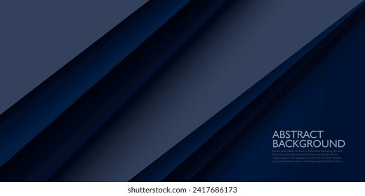 Abstract dark blue and gray overlap background template vector with square papercut pattern. Futuristic background with shadow design. Eps10 vector