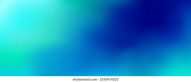 Abstract dark blue green gradient background texture, colorful scene with smoke or fog pattern. Cool mood of clouds. Digital technology and nature concept.