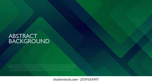 Abstract dark blue and green overlap background with shadow papercut square pattern. Dark background with shadow design. Eps10 vector