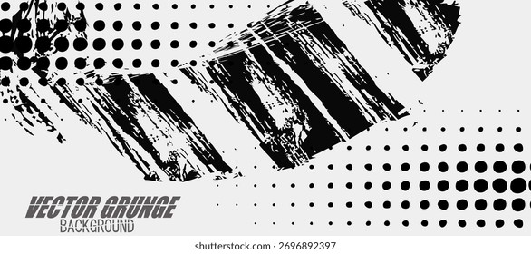 Textura abstracta de grunge azul oscuro con efecto semitono. Ilustración de trazo de pincel para Anuncio, póster o deportes. Elementos de rasguño y textura para el diseño