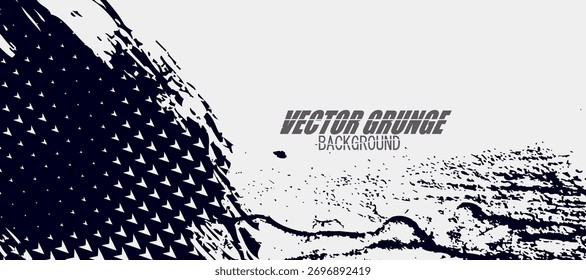 textura grunge azul escuro abstrato com efeito de meio-tom. Ilustração de Traçado de Pincel para Faixa, Pôster ou Esportes. Elementos de rascunho e textura para design