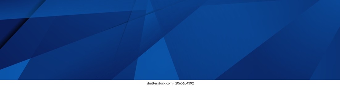 Resumen azul oscuro de fondo corporativo de alta tecnología de baja polilla. Diseño de pancarta mínimo de vectores