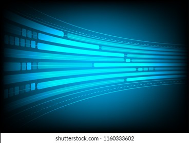 Abstract dark blue light background that can use for business presentation.