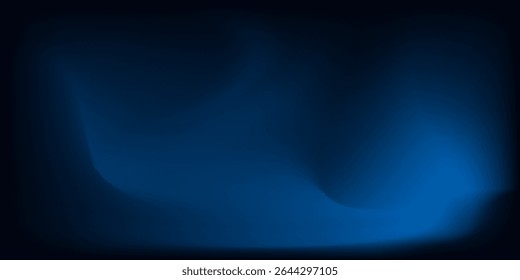 FUNDO DE LUZ AZUL ESCURO ABSTRATO COM GRADIENTE PRETO, PADRÃO DIGITAL PARA WEB, TELA DE SMARTPHONE, EXIBIÇÃO DIGITAL, APLICATIVO OU BANNER DE NEGÓCIOS