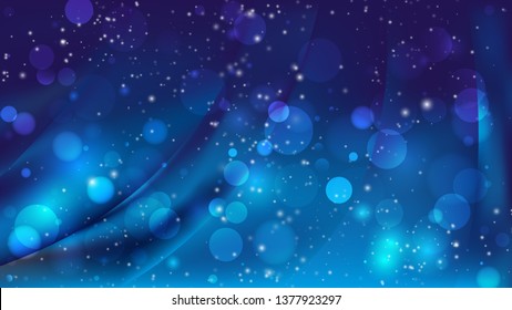 Abstract Dark Blue Lights Background Vector