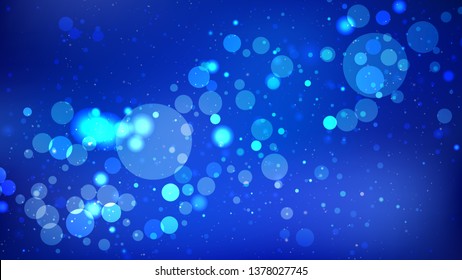 Abstract Dark Blue Lights Background Illustration